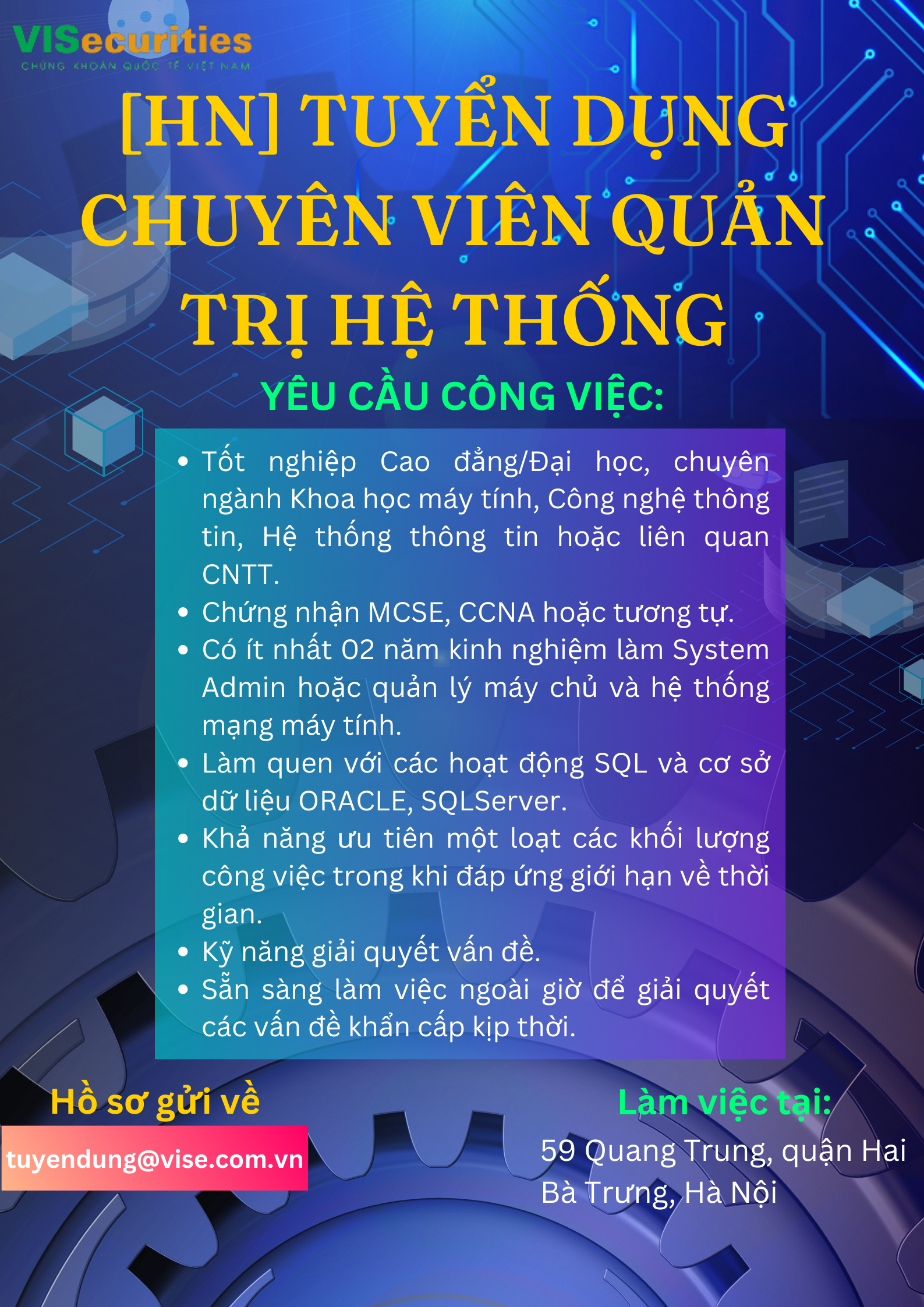 lĩnh vực hoạt động